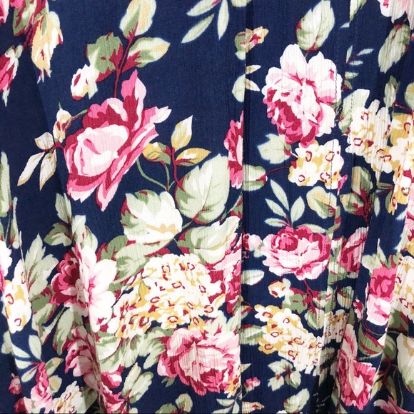 Altar’d State Floral Peasant Dress Flowy Blue S - Picture 5 of 6